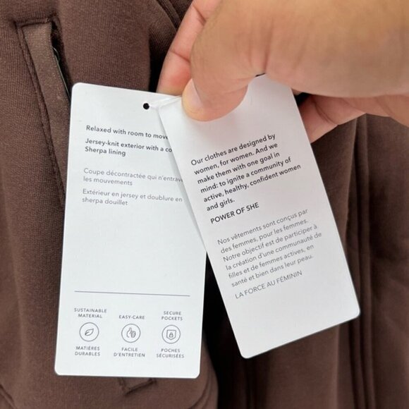 🩷 Athleta - Women's Westbound Sherpa Jacket - Mahogany. Size: M/P. NWT. - Picture 8 of 14